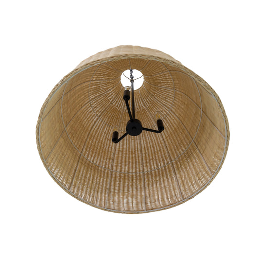 Yosemite Home Decor Marama Rattan 3 Lights Large Pendant