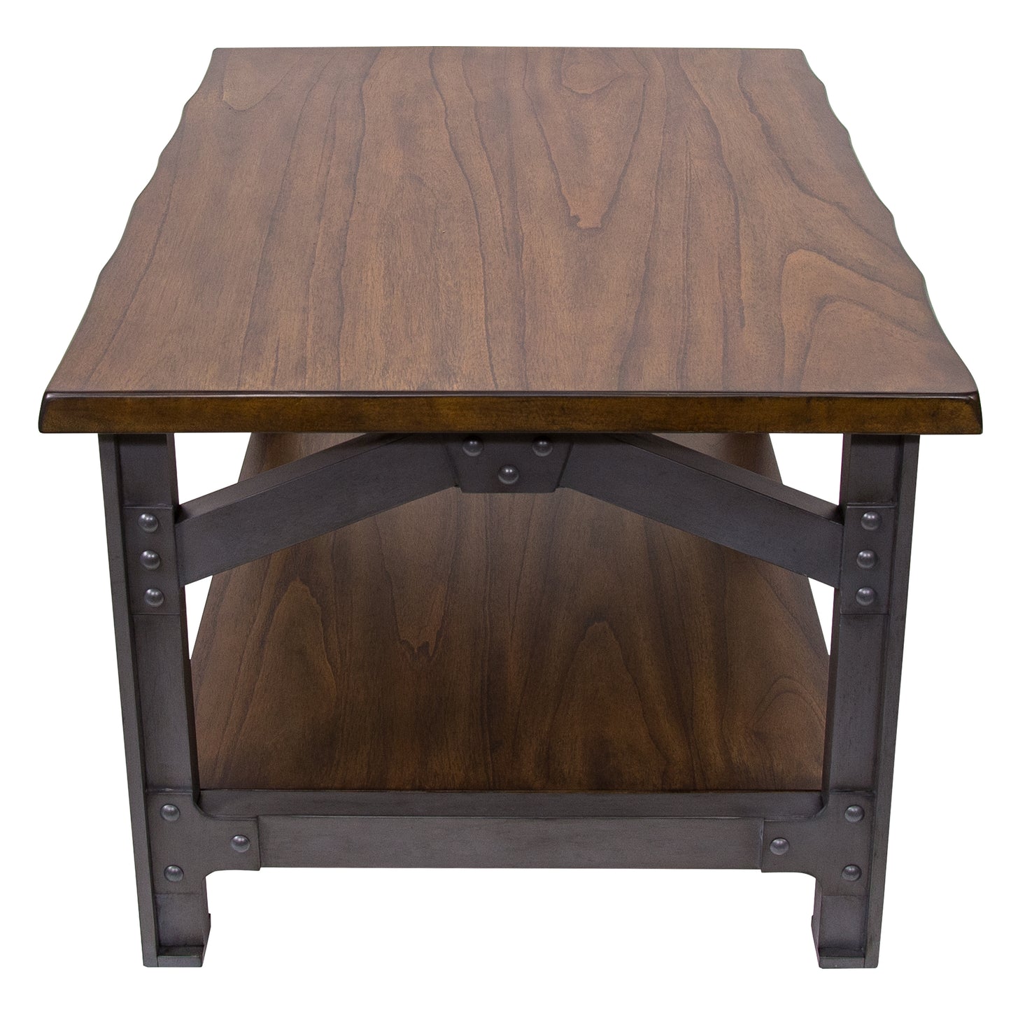 Yosemite Home Decor Bethel Park Coffee Table, Graphite Grey/Brown
