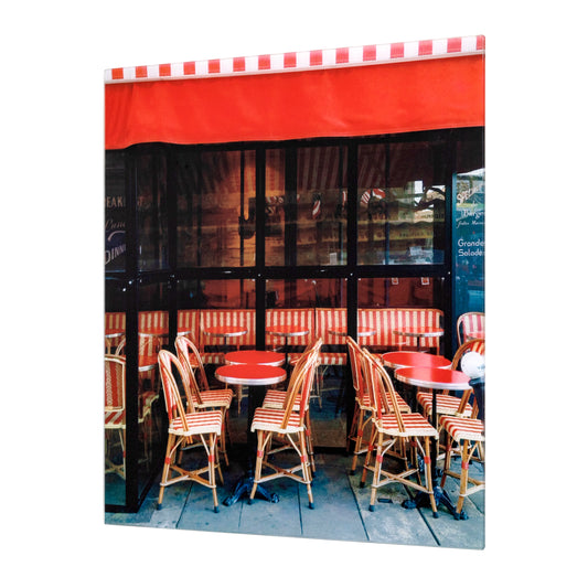 Yosemite Home Decor Red Bistro II Glass Art