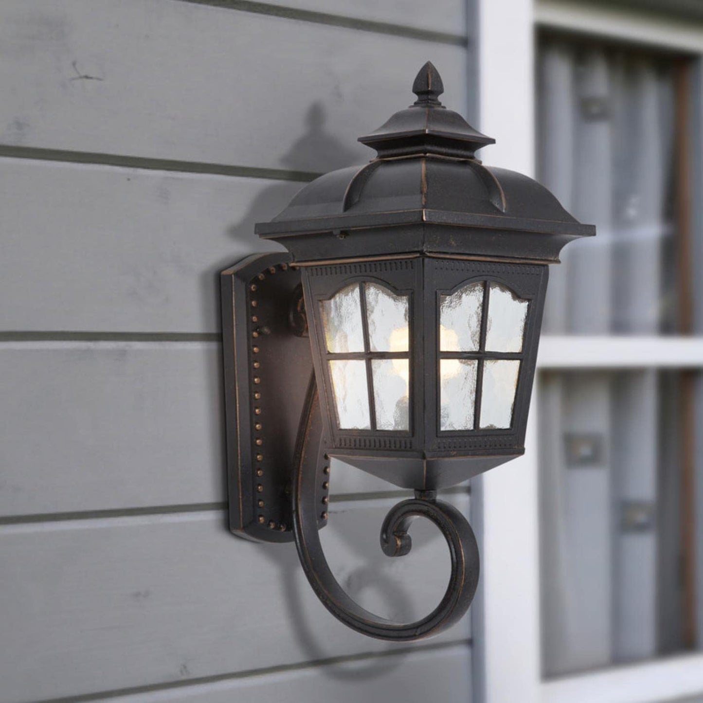 Yosemite Home Decor FL5214ORB-S Amelia Collection One Light Fluorescent Exterior, Oil-Rubbed Bronze, 58 Piece