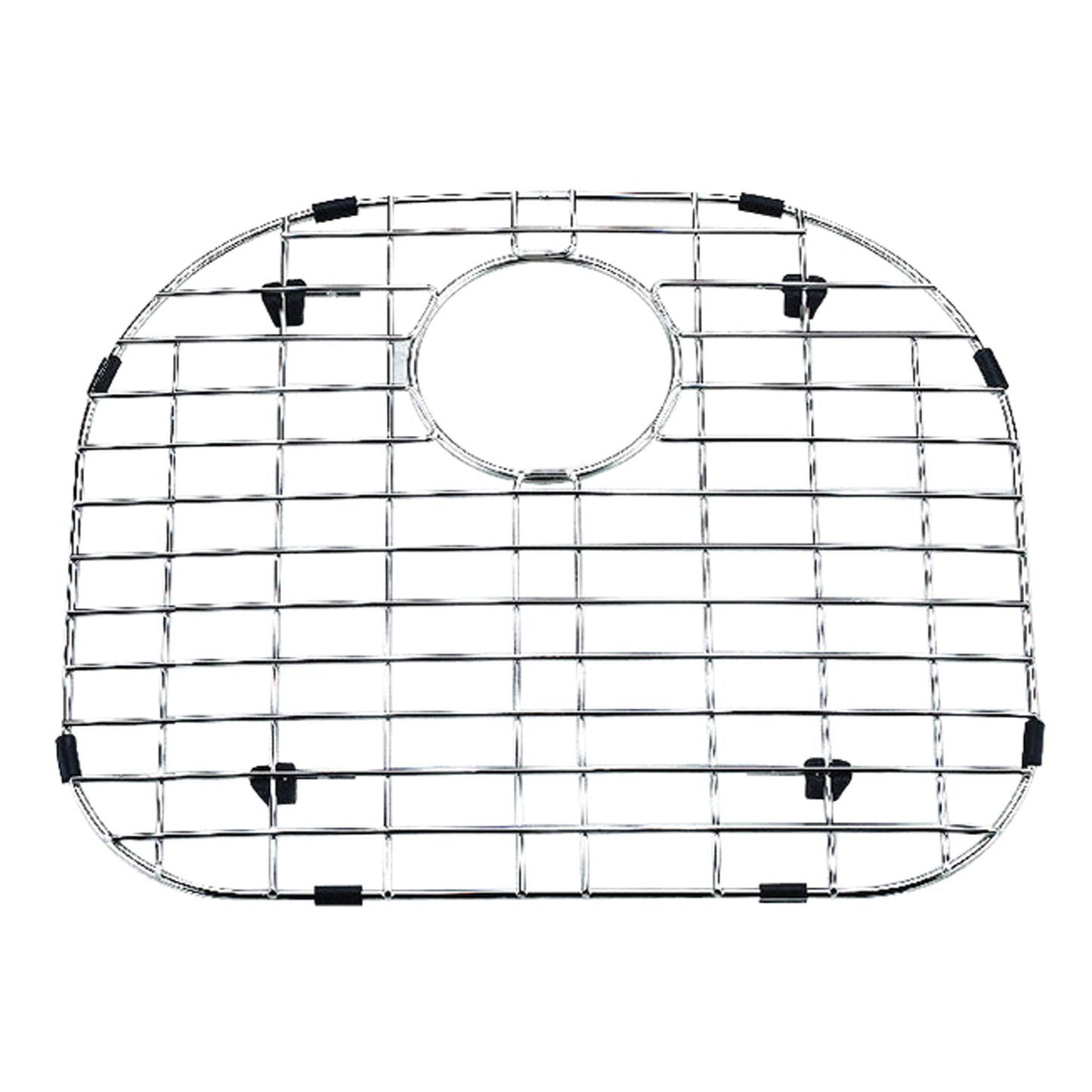 Yosemite Home Decor BG4640 Stainless Steel Bottom Sink Grid with Black Rubber Feet, Satin
