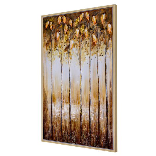 Yosemite Home Decor Landscape Mixed Media Wall Art in Multi, Gold, Black, Grey, White, Brown, 2.4 x 36.4 x 48, 3230002