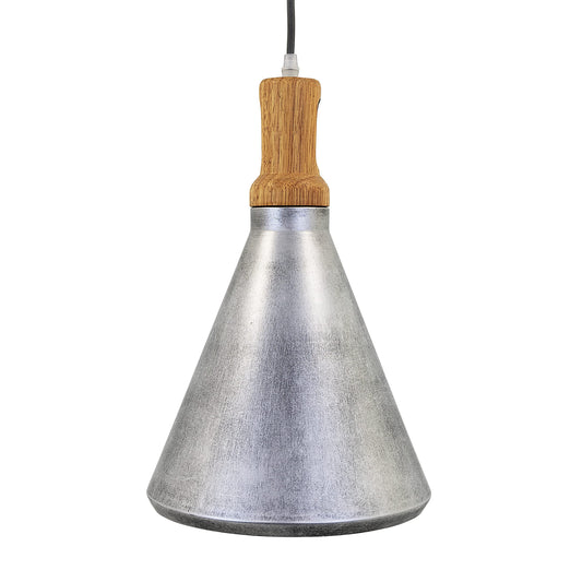 Silver Grey One Light Pendant, Gris Plateado Collection