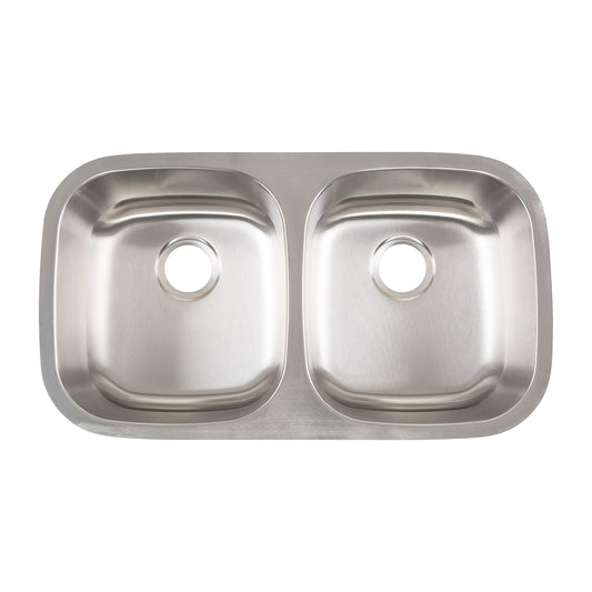 Yosemite Home Decor MAG502 18-Gauge Stainless Steel Undermount Double Bowl Kitchen Sink