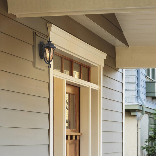 Yosemite Home Decor Small 1 Light Exterior Lighting, Oil Weathered Bronze