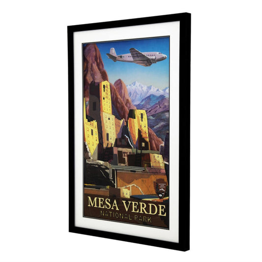 Yosemite Home Decor 'Mesa Verde' Glass 3D Collage Wall Art in Multicolor