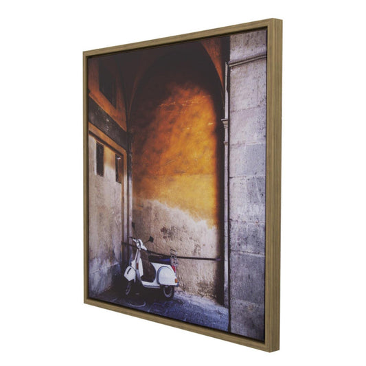 Yosemite Home Decor Le Vélo II' - 32"x32" Photo by Veronica Olson, Printed on Canvas, Framed, Black, (3230098)