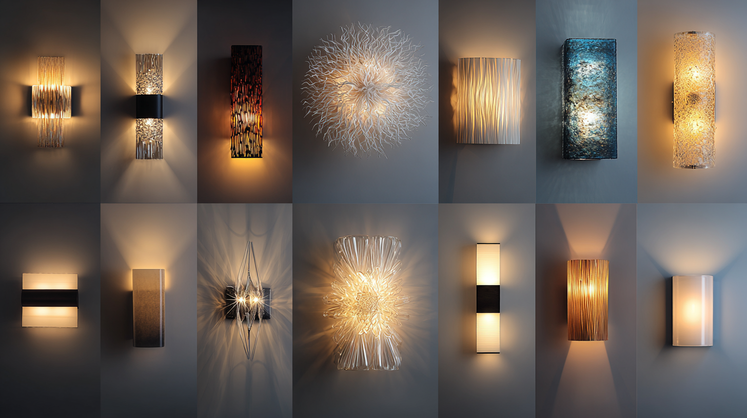 Modern wall light collection varied styles