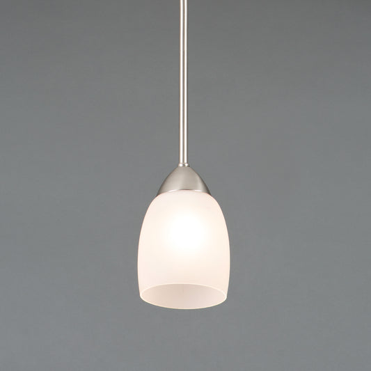 Brushed Nickel Mini Pendant Light Mirror Lake Collection | Yosemite Home Decor