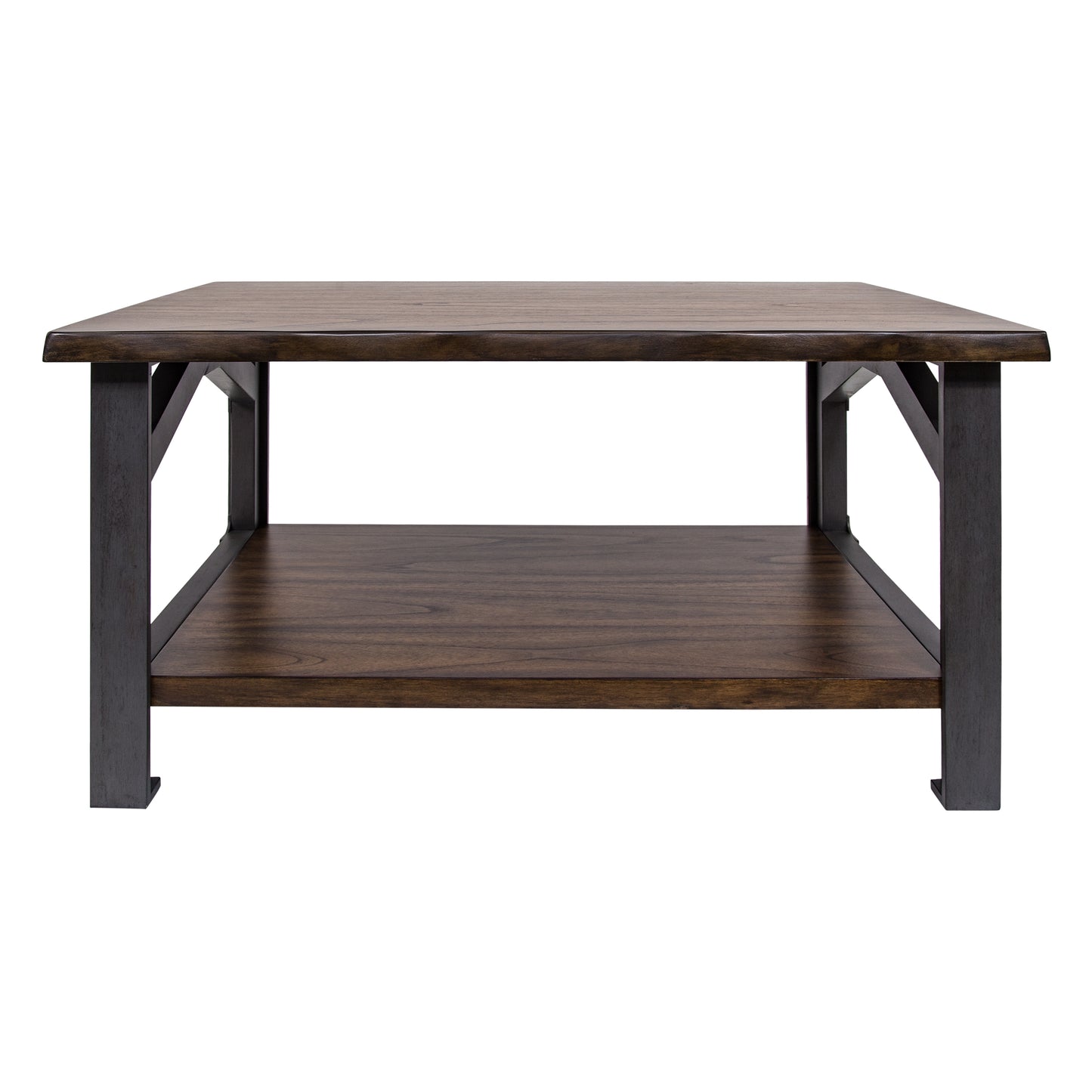 Yosemite Home Decor Bethel Park Coffee Table, Graphite Grey/Brown