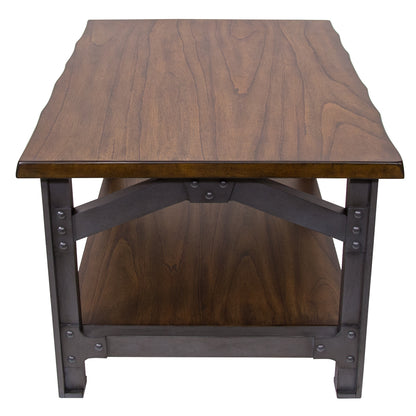 Yosemite Home Decor Bethel Park Coffee Table, Graphite Grey/Brown