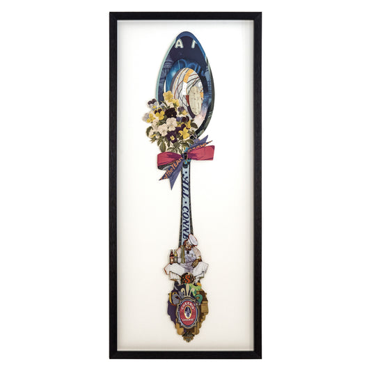 Elegant Patterned Dining Wall Art in black frame, perfect for modern dining room decor