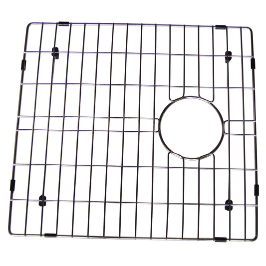 Silver bottom sink grid for Yosemite Home Decor model BG3219BL, protecting sink surface