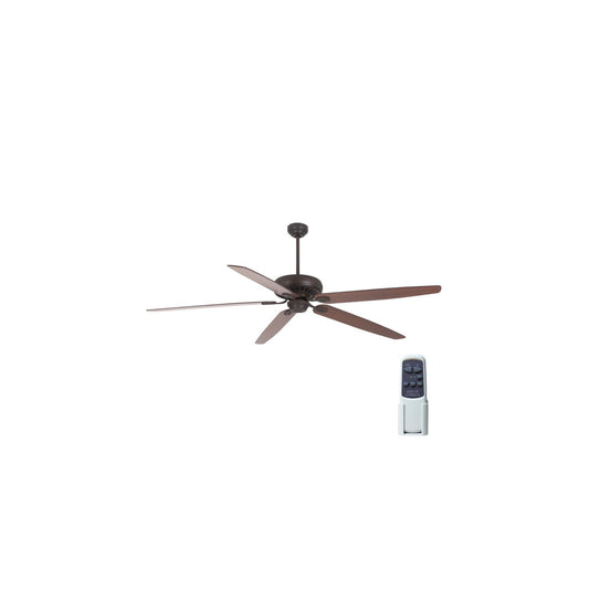 70-inch Yosemite Parkhill ceiling fan with oil rubbed bronze finish and wood blades with remote
