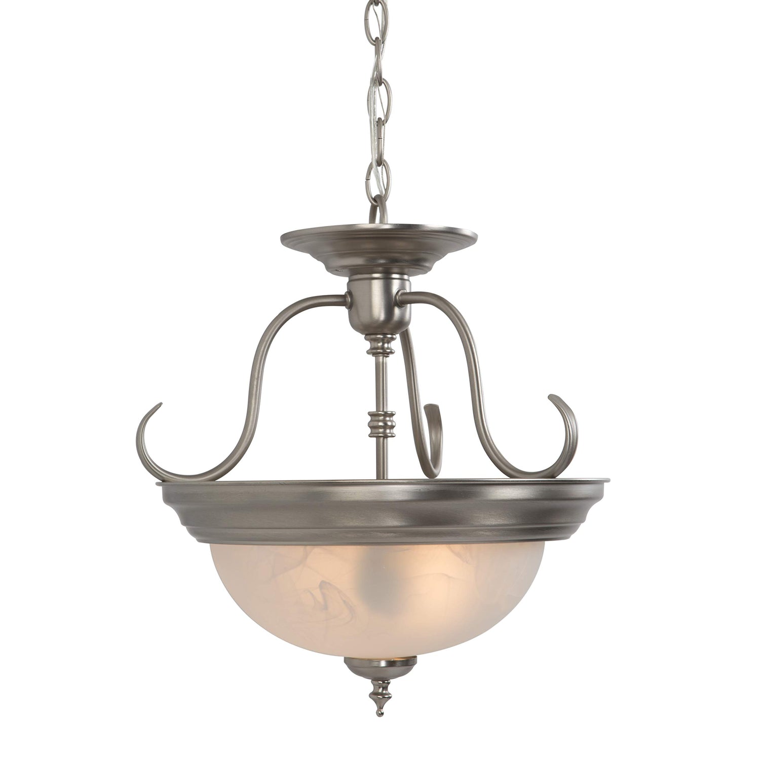 Elegant 2-light wood ceiling fixture with minimalist design and natural wood construction
