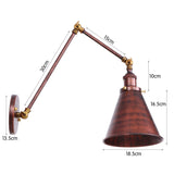 Industrial Style Swing Arm Wall Lamp